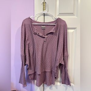 Purple Henley sweater (Urban Outfitters, M)